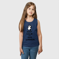 Детская майка хлопок Keep calm and hug a Panda - фото 2