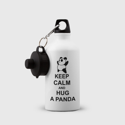 Бутылка спортивная Keep calm and hug a Panda - фото 3
