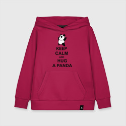 Детская толстовка хлопок Keep calm and hug a Panda