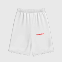 Женские шорты oversize футер хлопок Фитнес Городских Улиц