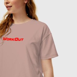 Женская футболка хлопок Oversize Фитнес Городских Улиц - фото 2