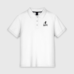 Женское поло хлопок Дворовая Гимнастика солнышко