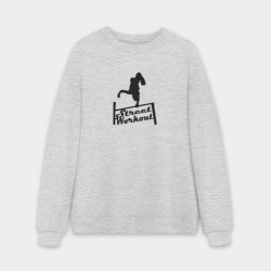 Мужской свитшот oversize без начеса хлопок Дворовая Гимнастика солнышко