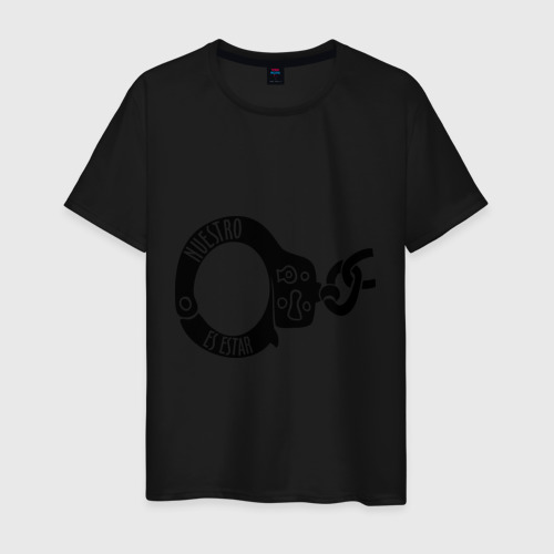 Мужская футболка хлопок Nuestro destino (наше предназначение), цвет черный
