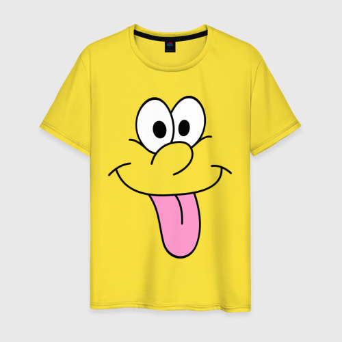 Мужская футболка хлопок Балдею от всего, цвет желтый