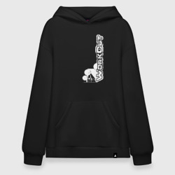 Худи SuperOversize хлопок Workout w3 вертикаль