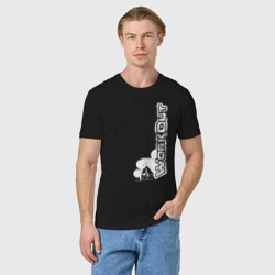 Мужская футболка хлопок Workout w3 вертикаль - фото 2