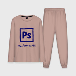 Мужская пижама с лонгсливом хлопок Photoshop