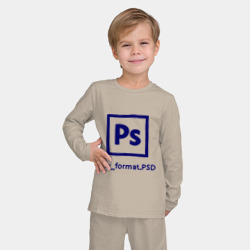 Детская пижама с лонгсливом хлопок Photoshop - фото 2