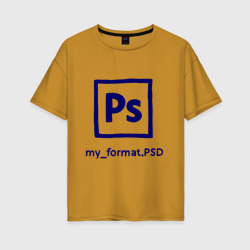 Photoshop – Женская футболка хлопок Oversize с принтом купить со скидкой в -16%