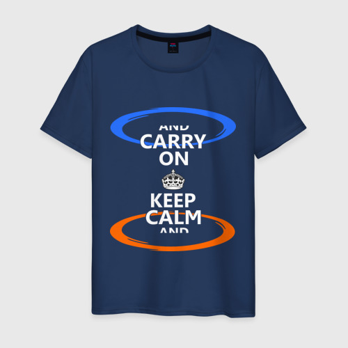 Мужская футболка хлопок Keep calm... (portal)