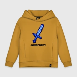 Детское худи Oversize хлопок Меч Minecraft