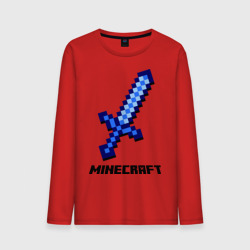 Мужской лонгслив хлопок Меч Minecraft