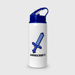 Бутылка для воды с трубочкой Меч Minecraft
