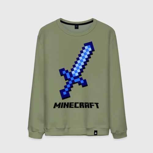 Мужской свитшот хлопок Меч Minecraft