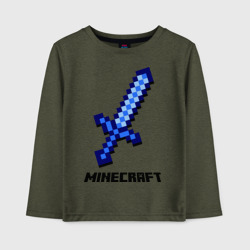 Детский лонгслив хлопок Меч Minecraft