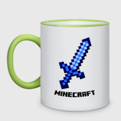 Кружка двухцветная Меч Minecraft