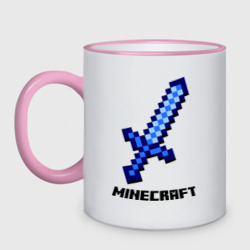 Кружка двухцветная Меч Minecraft