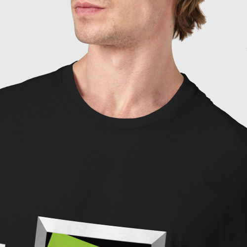 Мужская футболка хлопок Crash Minecraft, цвет черный - фото 6
