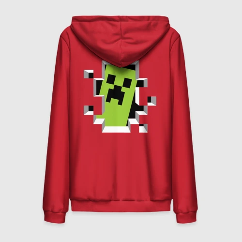 Мужская толстовка на молнии хлопок Crash Minecraft