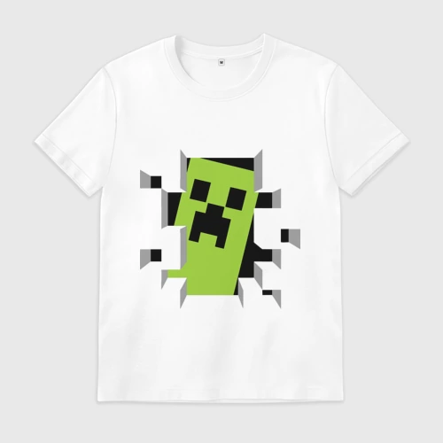 Мужская футболка хлопок Crash Minecraft