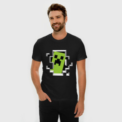 Мужская футболка хлопок Slim Crash Minecraft - фото 2
