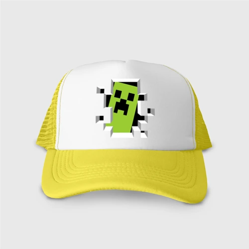 Кепка тракер с сеткой Crash Minecraft