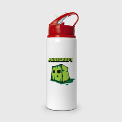 Бутылка для воды с трубочкой Creeper