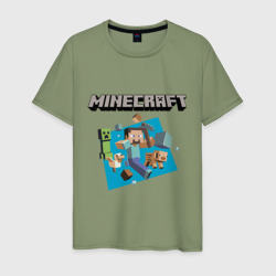 Мужская футболка хлопок Heroes of Minecraft