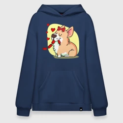 Худи SuperOversize хлопок Влюбленная собачка