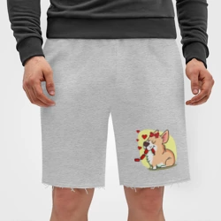 Мужские трикотажные шорты футер хлопок Влюбленная собачка - фото 2