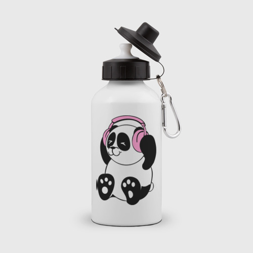 Бутылка спортивная Panda in headphones панда в наушниках