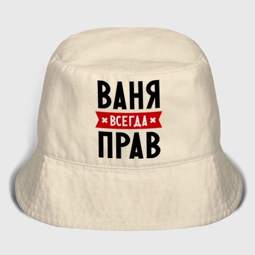 Мужская панама хлопок Ваня всегда прав