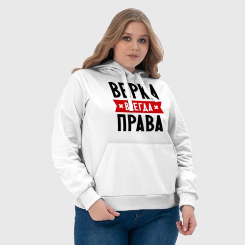 Женская толстовка хлопок Верка всегда права - фото 6