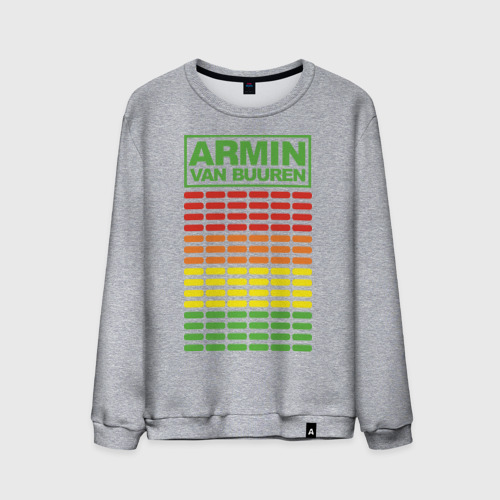 Мужской свитшот хлопок Armin van buuren эквалайзер, цвет меланж