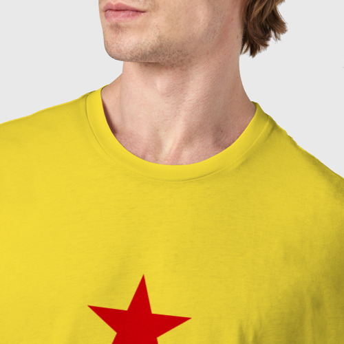 Мужская футболка хлопок Паша, просто Паша, цвет желтый - фото 6