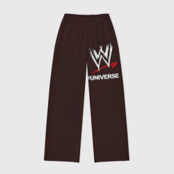 Женские брюки oversize без начеса хлопок WWE universe