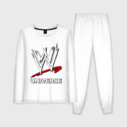 Женская пижама с лонгсливом хлопок WWE universe