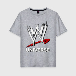 Женская футболка хлопок Oversize WWE universe