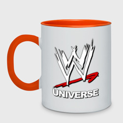 Кружка двухцветная WWE universe