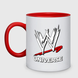 Кружка двухцветная WWE universe