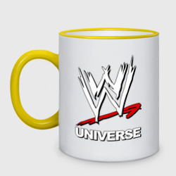 Кружка двухцветная WWE universe