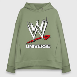 Женское худи Oversize хлопок WWE universe