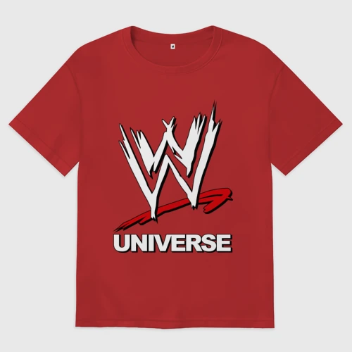 Мужская футболка хлопок Oversize WWE universe