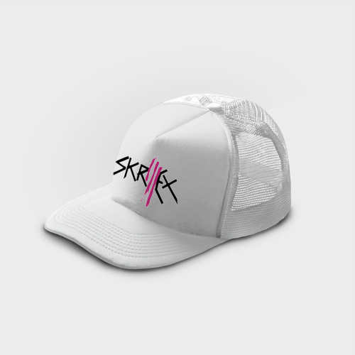 Кепка тракер с сеткой Skrillex logo, цвет белый - фото 3