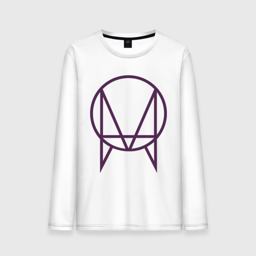 Мужской лонгслив хлопок Skrillex logotype, цвет белый