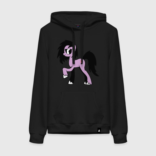 Женская толстовка хлопок Skrillex pony, цвет черный