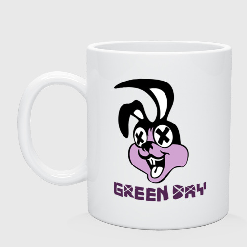 Кружка керамическая Green day rabbit, цвет белый