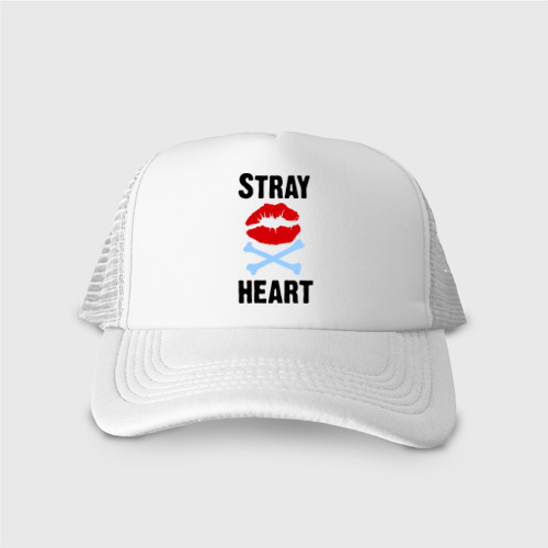 Кепка тракер с сеткой Stray heart, цвет белый