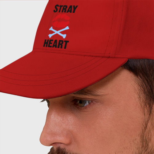 Бейсболка Stray heart, цвет красный - фото 2